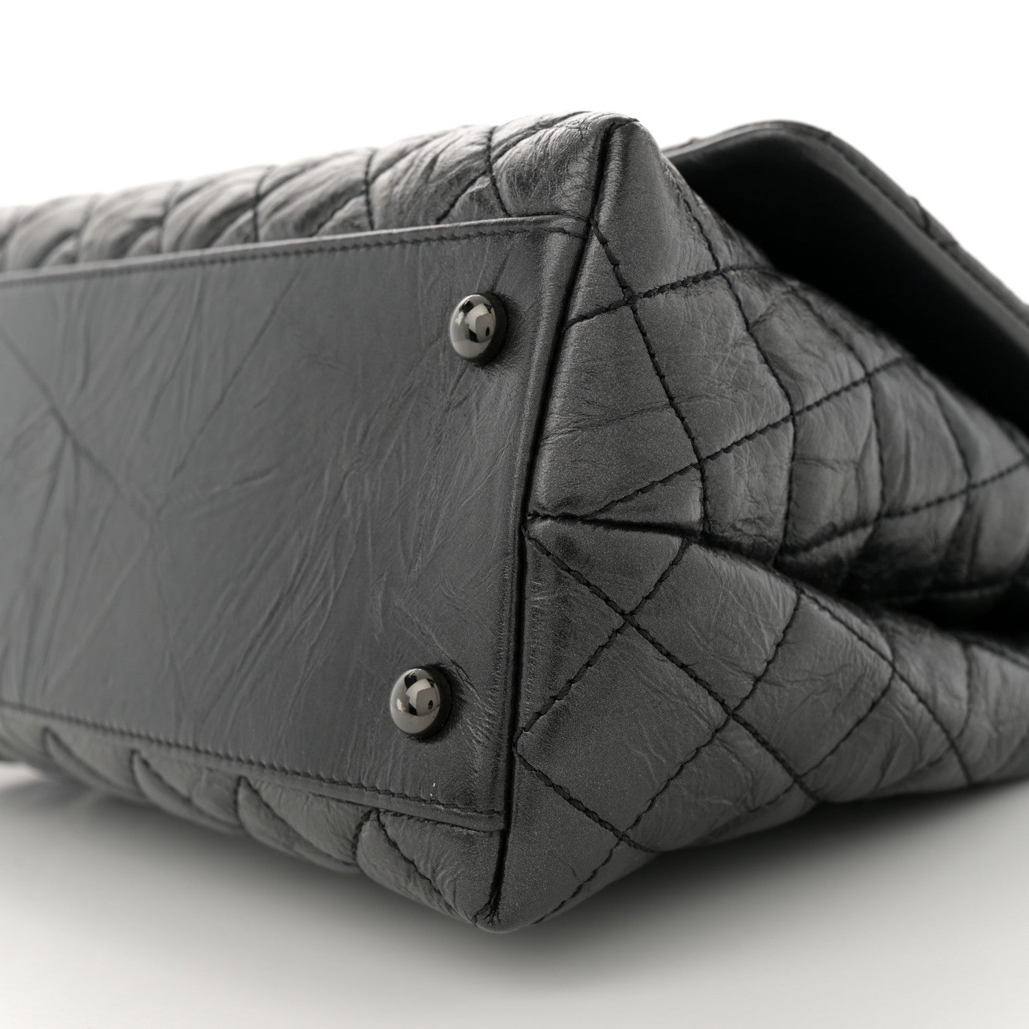 Chanel Aged Calfskin Quilted Small Coco Handle Flap So Black 10 of 10