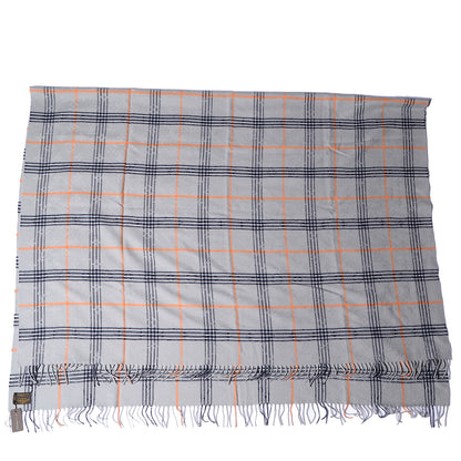 Louis Vuitton Wool Plaid Masai Tartan Shawl Gris 3 of 5