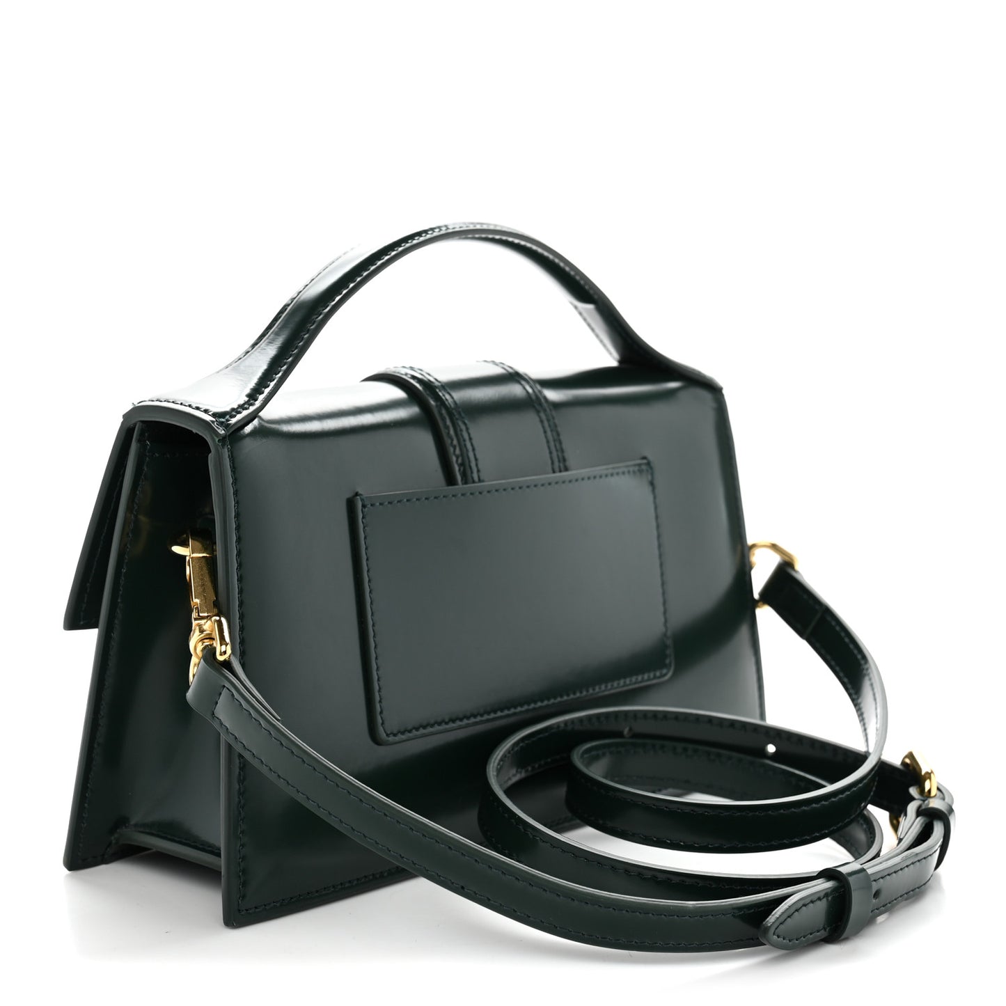 Glazed Calfskin Le Grand Bambino Dark Green
