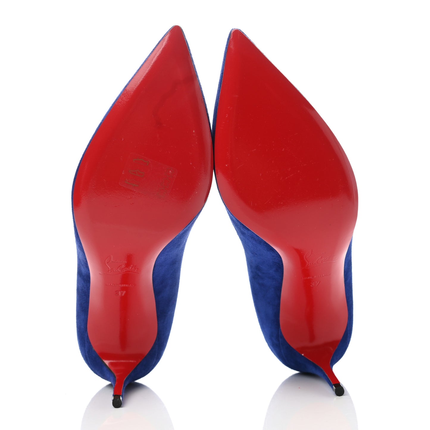 Veau Velours Pigalle Follies 70 Pumps 37 Metal Blue