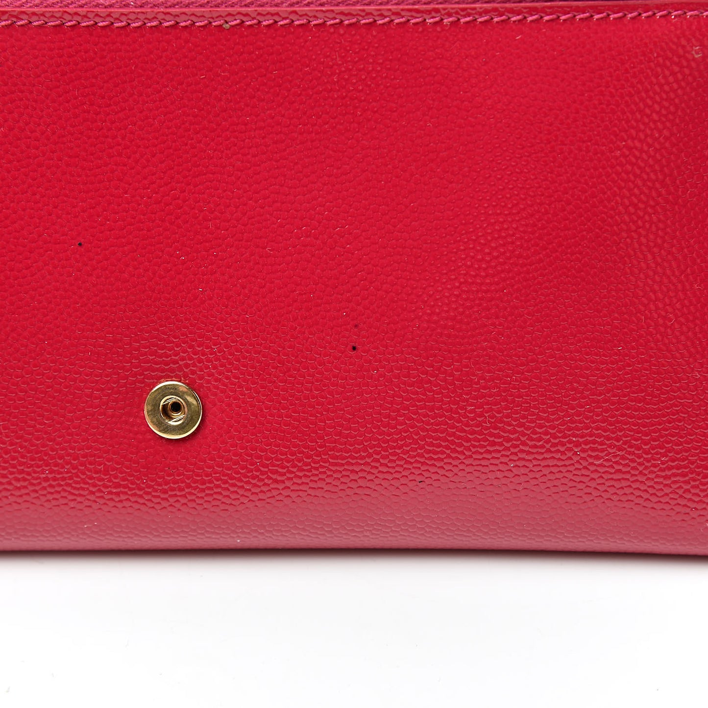 Patent Grain de Poudre Classic Large Letters Flap Wallet Bubblegum