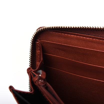Gucci Metallic Microguccissima Sukey Zip Around Wallet Burnt Orange 8 of 17
