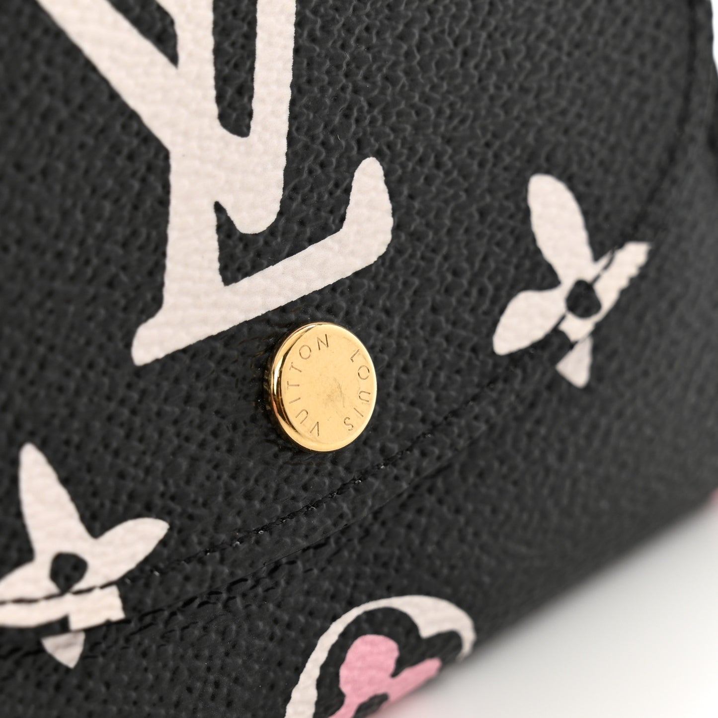 Monogram Giant Wild At Heart Rosalie Coin Purse Black