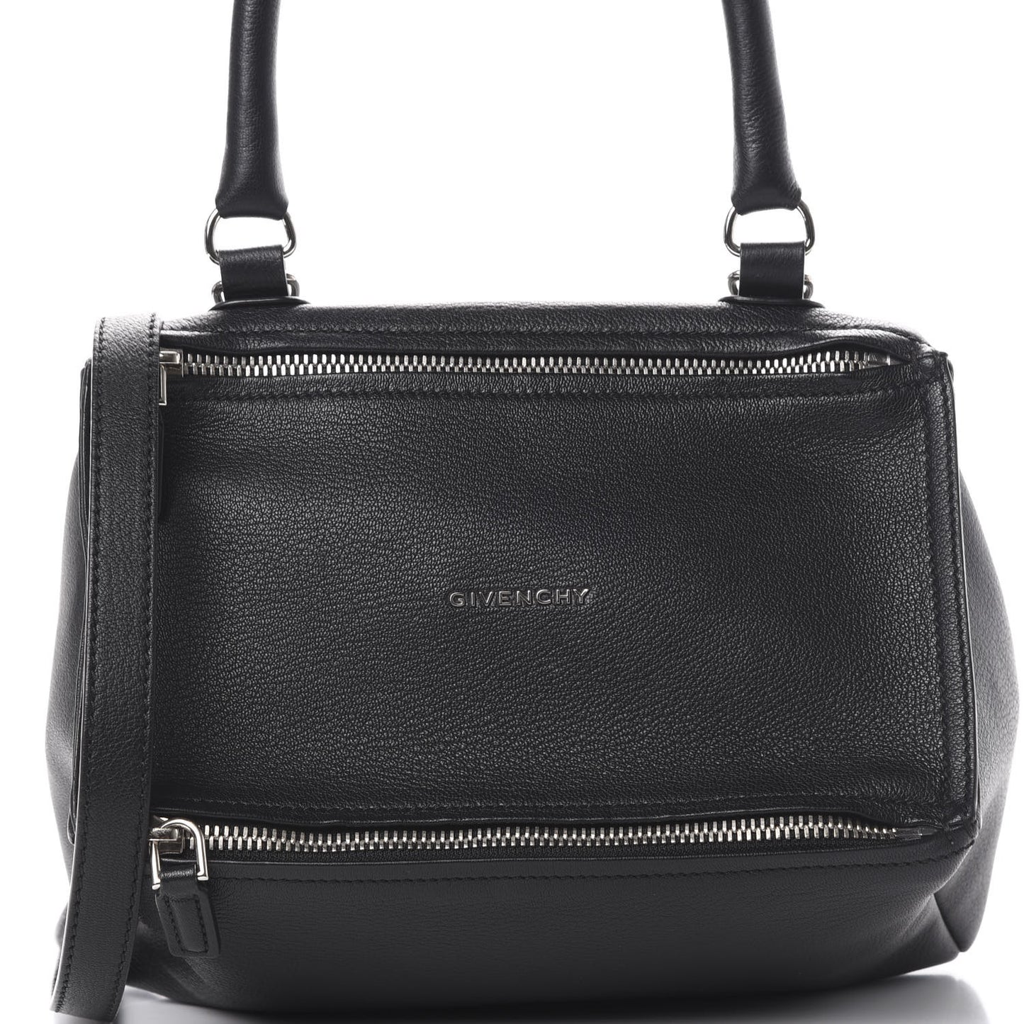 Sugar Goatskin Small Pandora Black