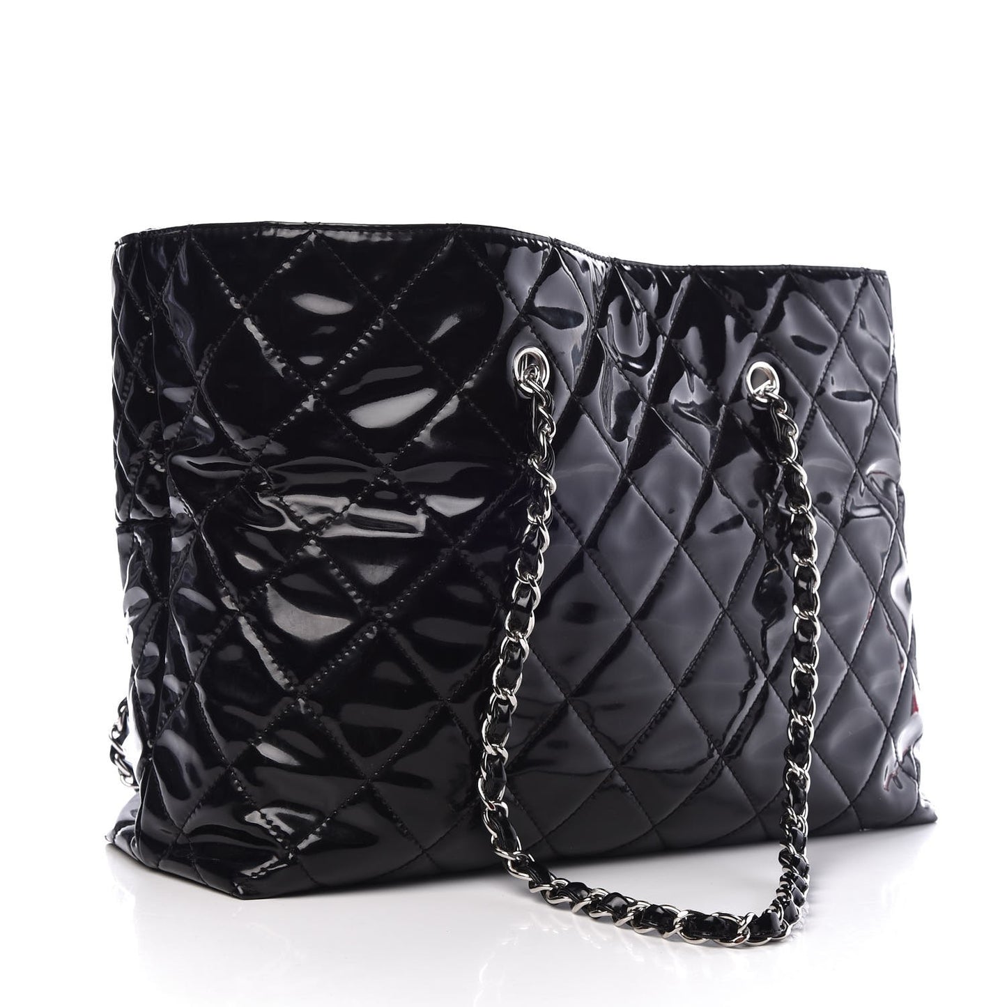Vinyl Quilted Large In The Business Tote Black