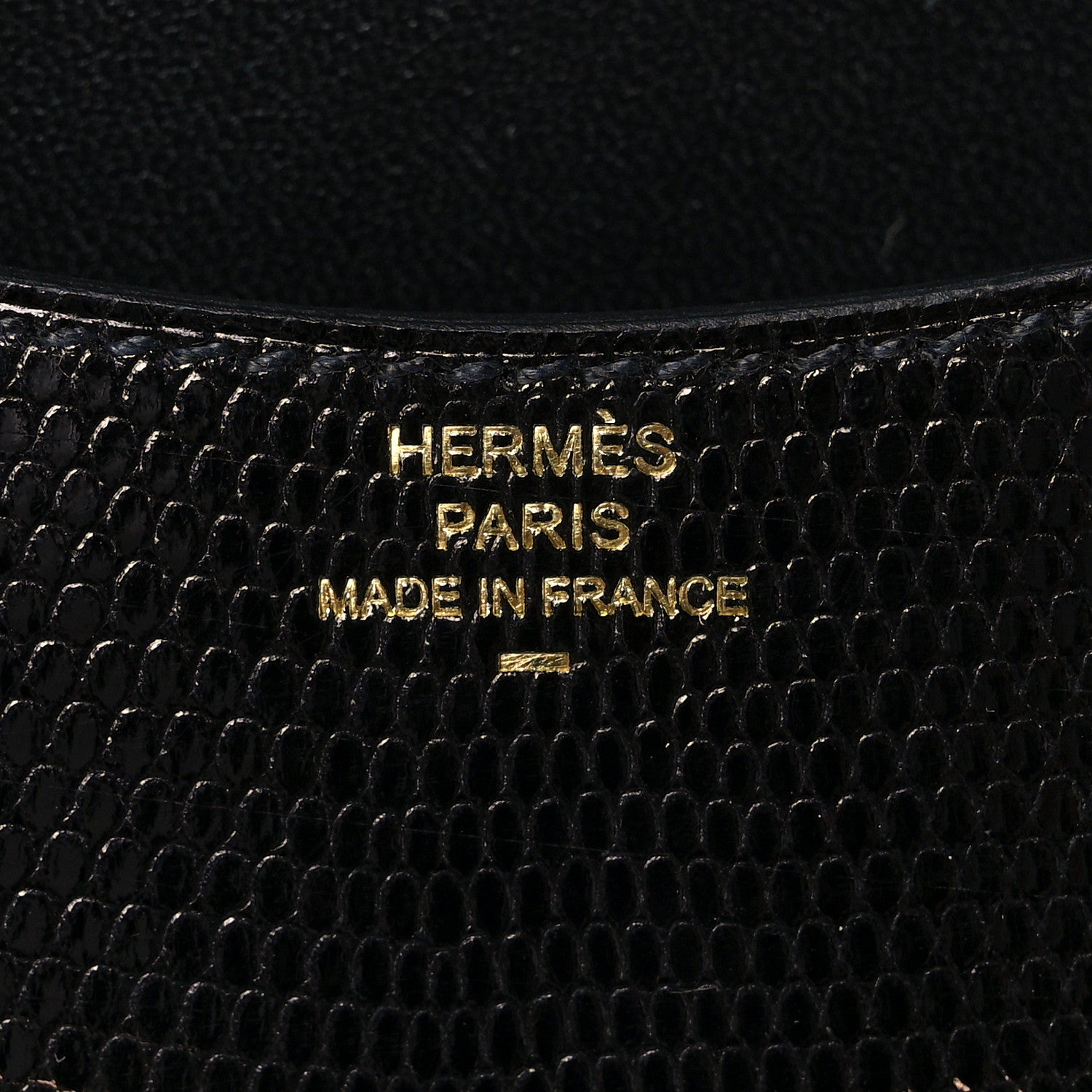 Hermes Lizard Constance Slim Wallet Black 7 of 8