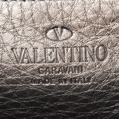 Valentino Garavani Metallic Alce Printed Calfskin Mini Rockstud Tote Sasso 9 of 9