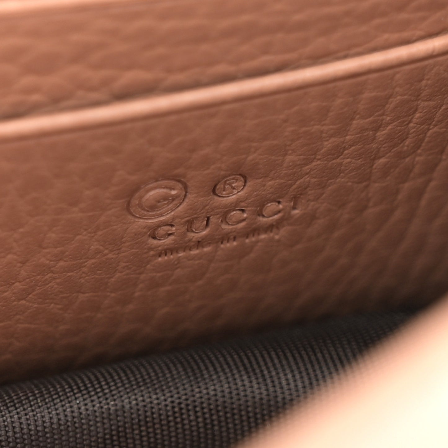 Dollar Calfskin Interlocking G Chain Wallet Camelia