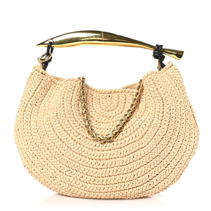 Bottega Veneta Raffia Crochet Sardine With Chain Bag Natural Fondant 1 of 11