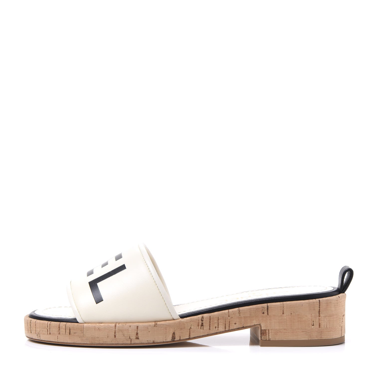 Chanel Lambskin CC Mules 38 Ivory Black 1 of 9