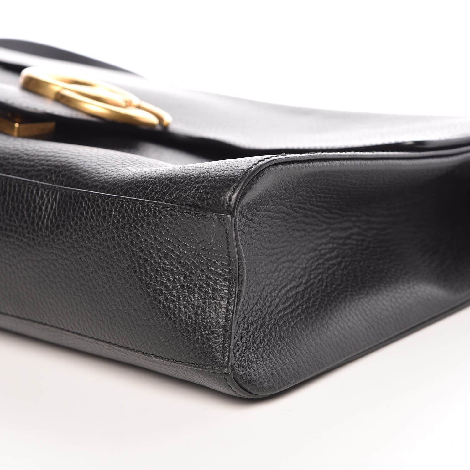 Gucci Calfskin GG Marmont Messenger Bag Black 6 of 15