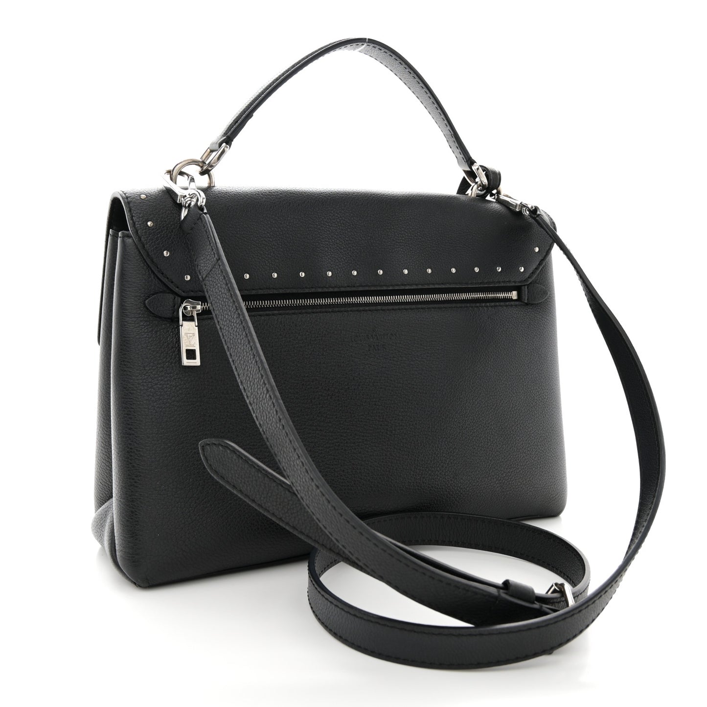 Soft Calfskin My Lockme Studs Black