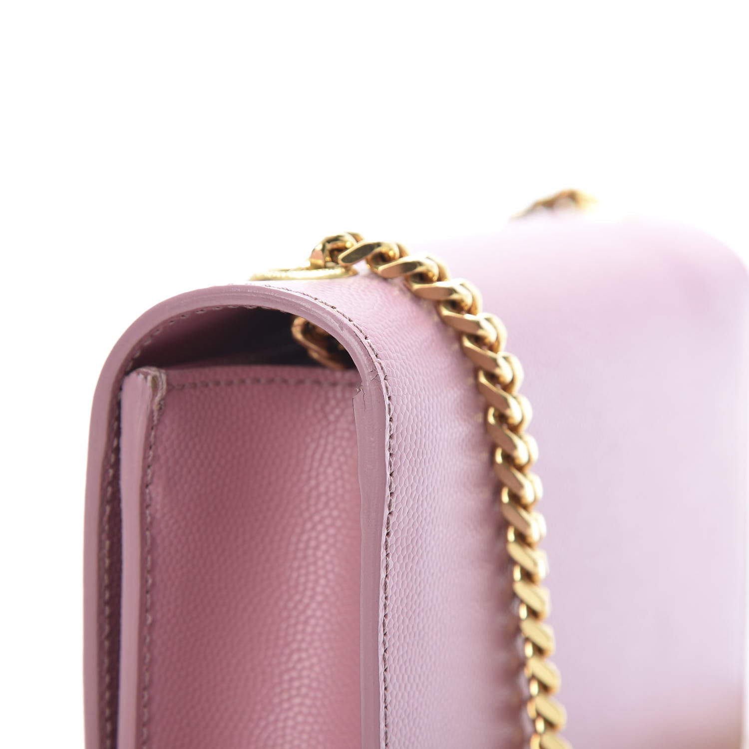 Saint Laurent Grain De Poudre Small Classic Monogram Kate Satchel Old Rose 14 of 14