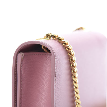 Saint Laurent Grain De Poudre Small Classic Monogram Kate Satchel Old Rose 14 of 14