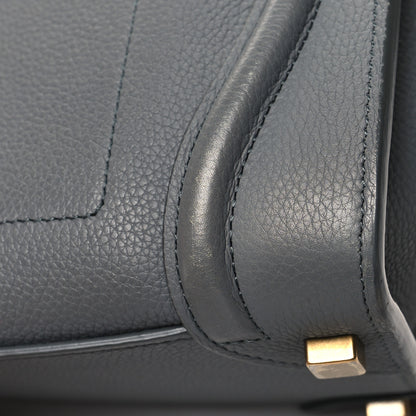 Celine Drummed Calfskin Micro Luggage Kohl 11 of 11