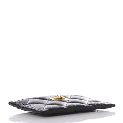 Chanel Aged Calfskin Quilted Reissue Card Holder Black 3 of 6