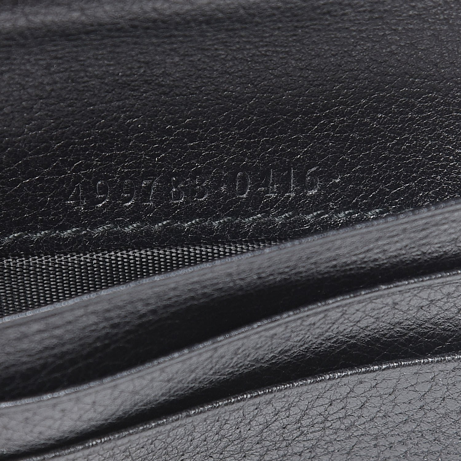Gucci Calfskin Crystal Double G Card Case Black 7 of 10