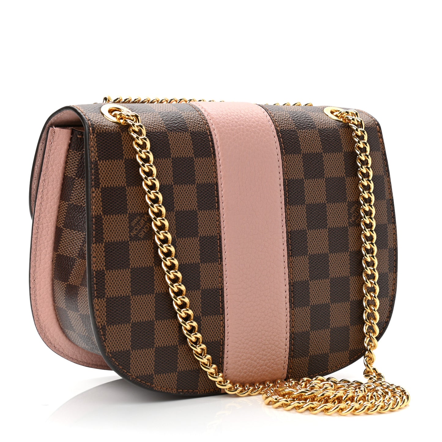 Damier Ebene Cuir Taurillon Wight Magnolia