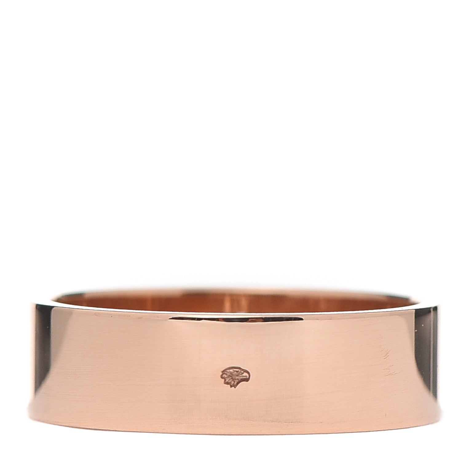 Hermes 18K Rose Gold Diamond PM H D'Ancre Ring 53 6.25 3 of 5