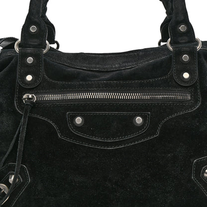 Balenciaga Baby Daim Suede Classic Hardware Town Black 9 of 19