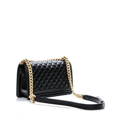 Chanel Lambskin Quilted Medium Boy Flap Black 3 of 8
