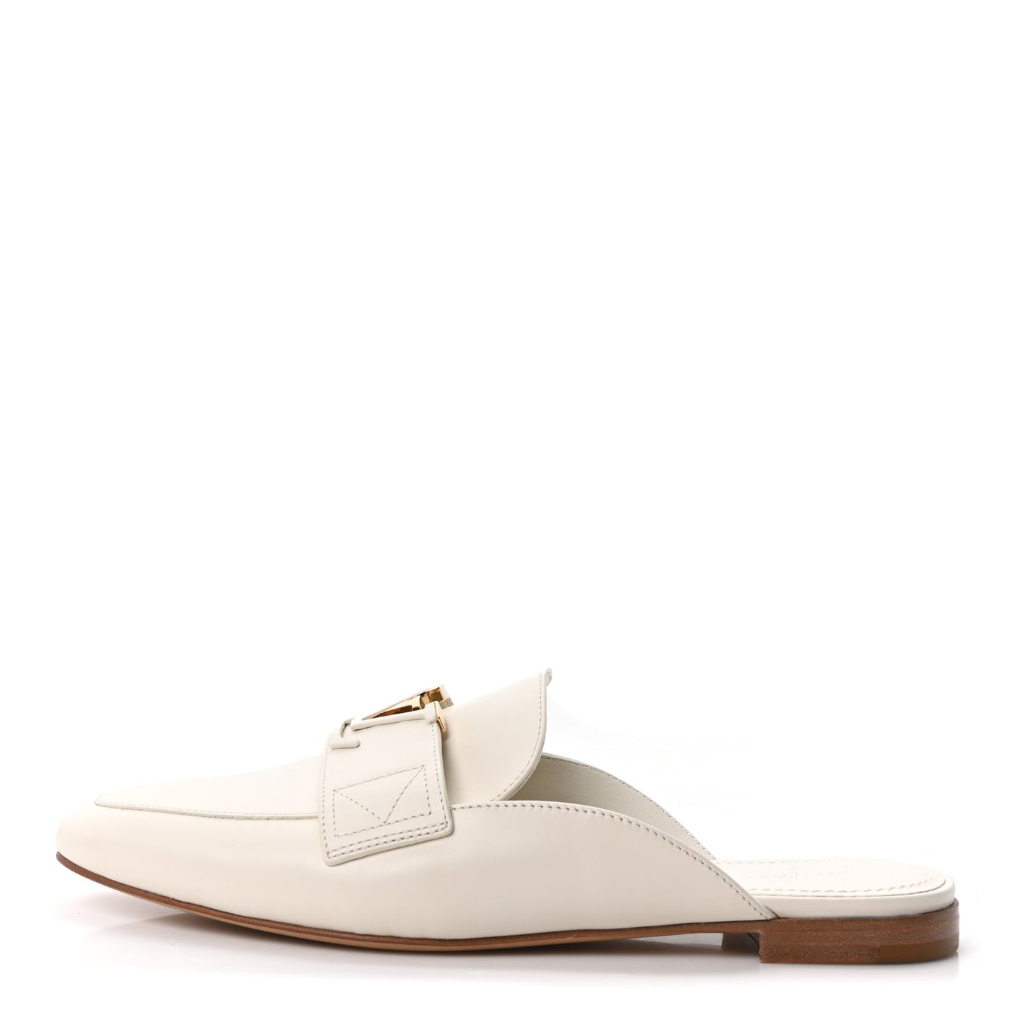 Calfskin LV Mare Open Back Loafers 40 White