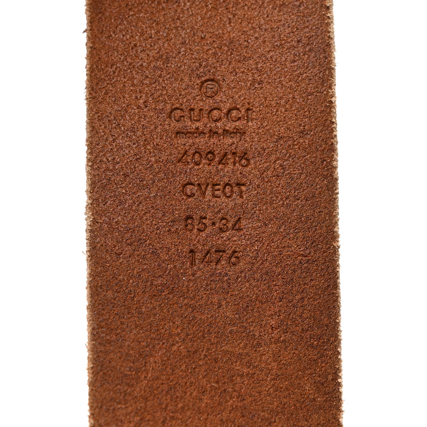 Gucci Faded Calfskin Double G 40mm Belt 85 34 Cuir 3 of 5