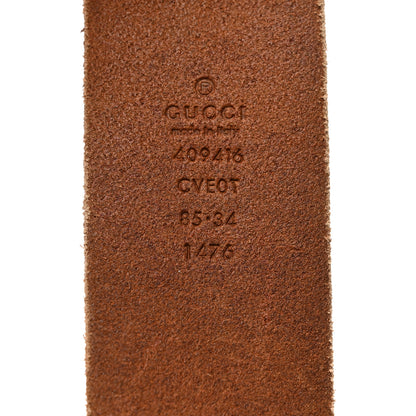 Gucci Faded Calfskin Double G 40mm Belt 85 34 Cuir 3 of 5