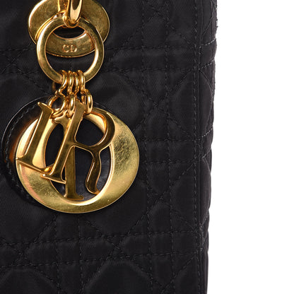 Christian Dior Nylon Cannage Medium Lady Dior Black 8 of 12