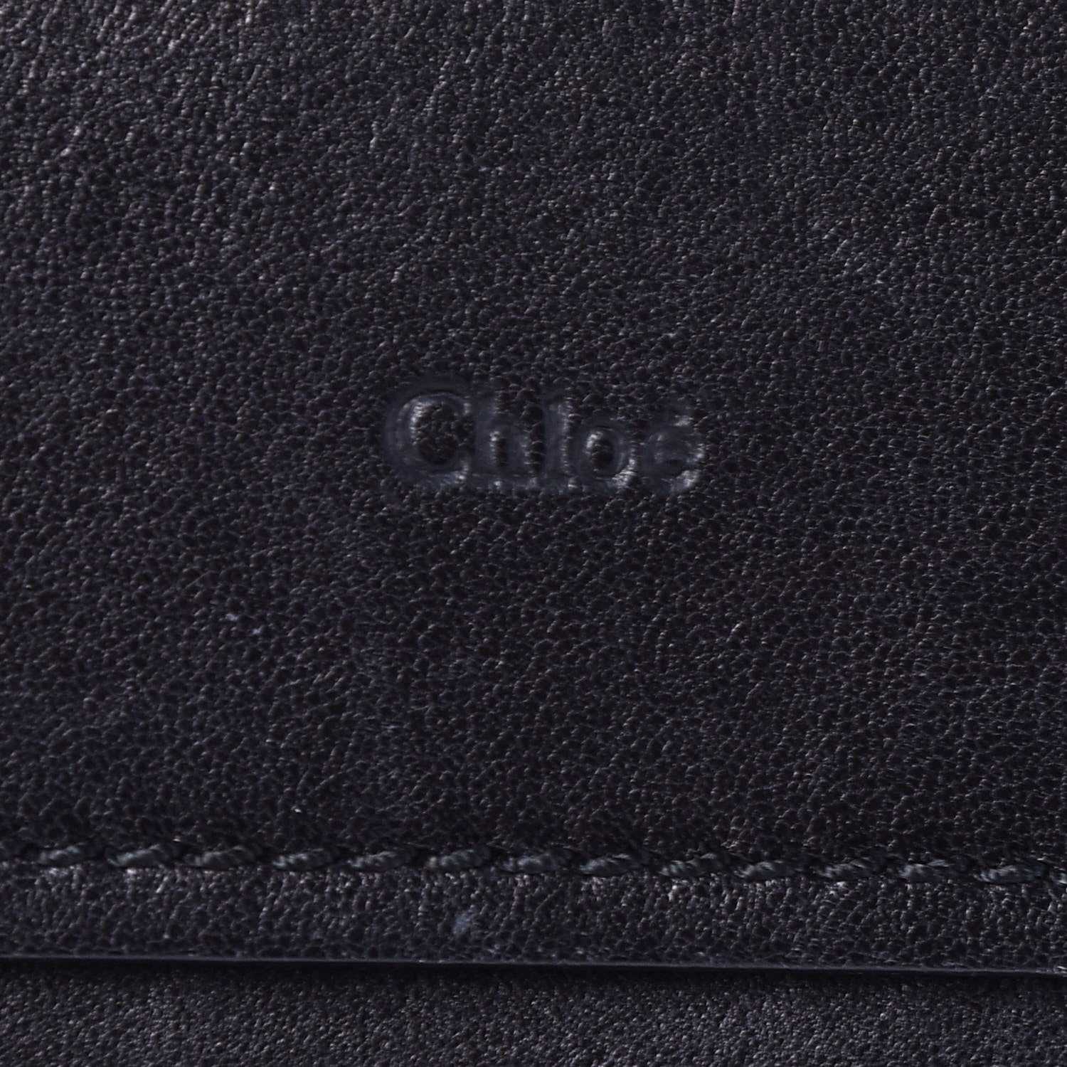Chloe Calfskin Zipper Cutout Shoulder Bag Black 8 of 16