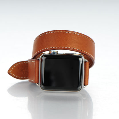 Hermes Barenia 38mm Apple Watch Double Tour Fauve 6 of 8
