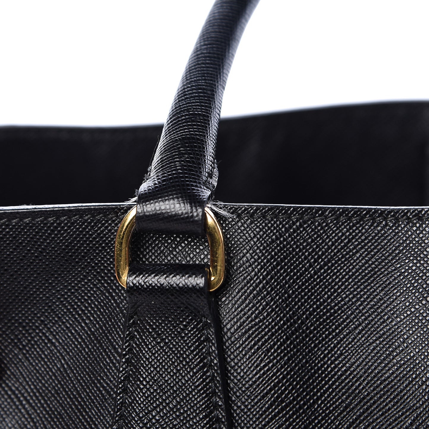 Saffiano Lux Large Tote Black
