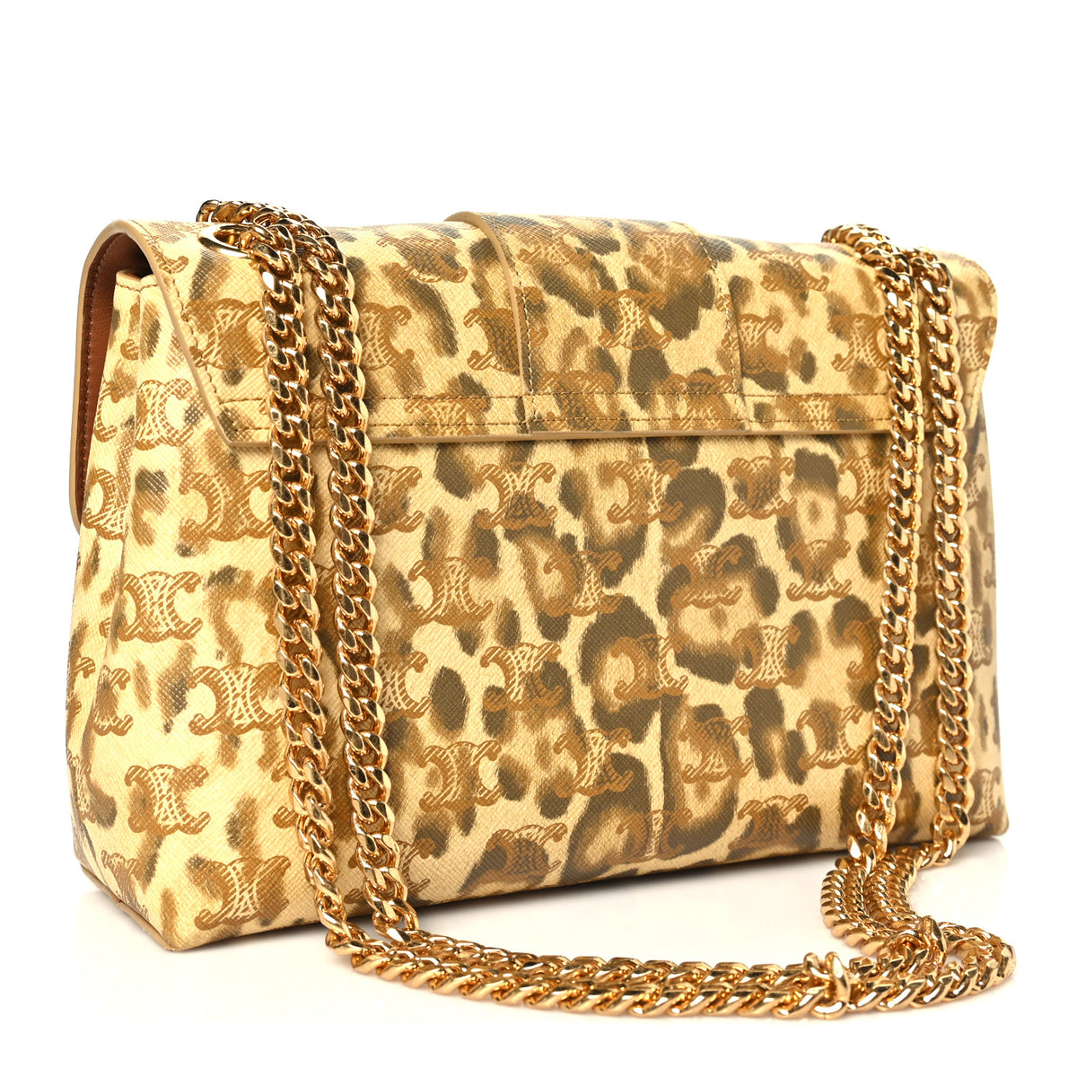 Celine Canvas Leopard Print Medium Victoire Bag 3 of 10
