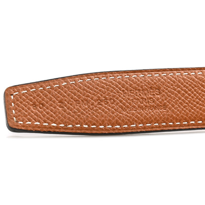 Hermes Swift Epsom 24mm Mini Constance H Belt 80 32 Black Gold 6 of 7