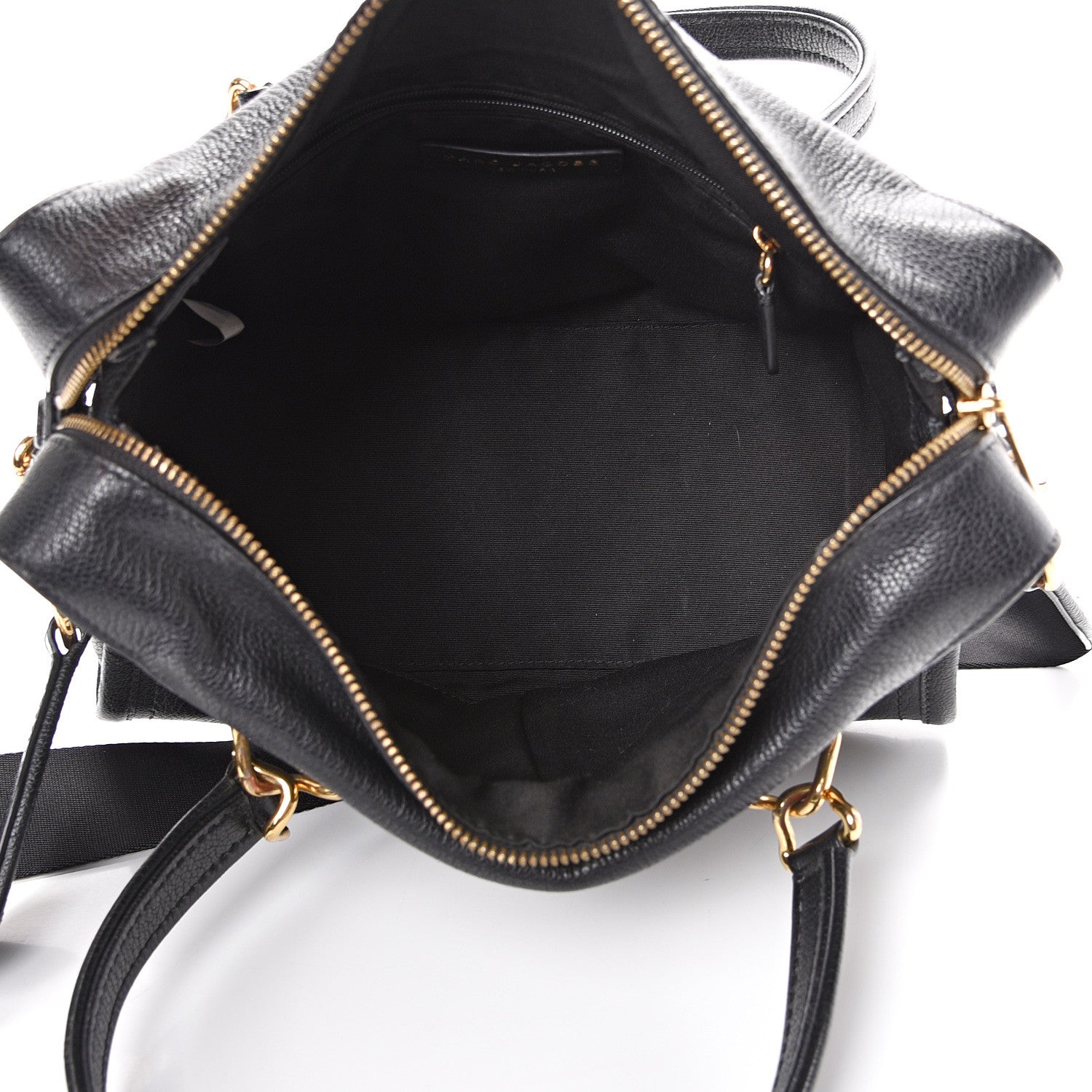 Marc Jacobs Pebbled Calfskin Wellington Satchel Black 4 of 17