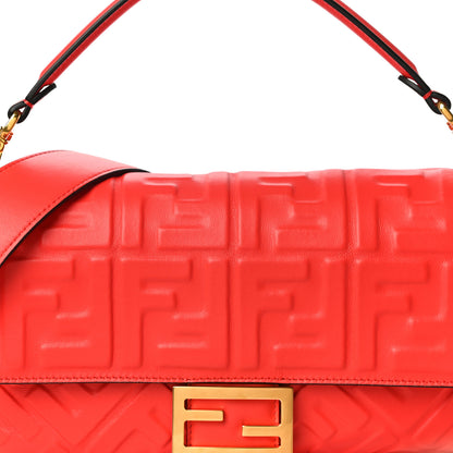 Fendi Nappa FF 1974 Embossed Baguette Tulipano 7 of 9