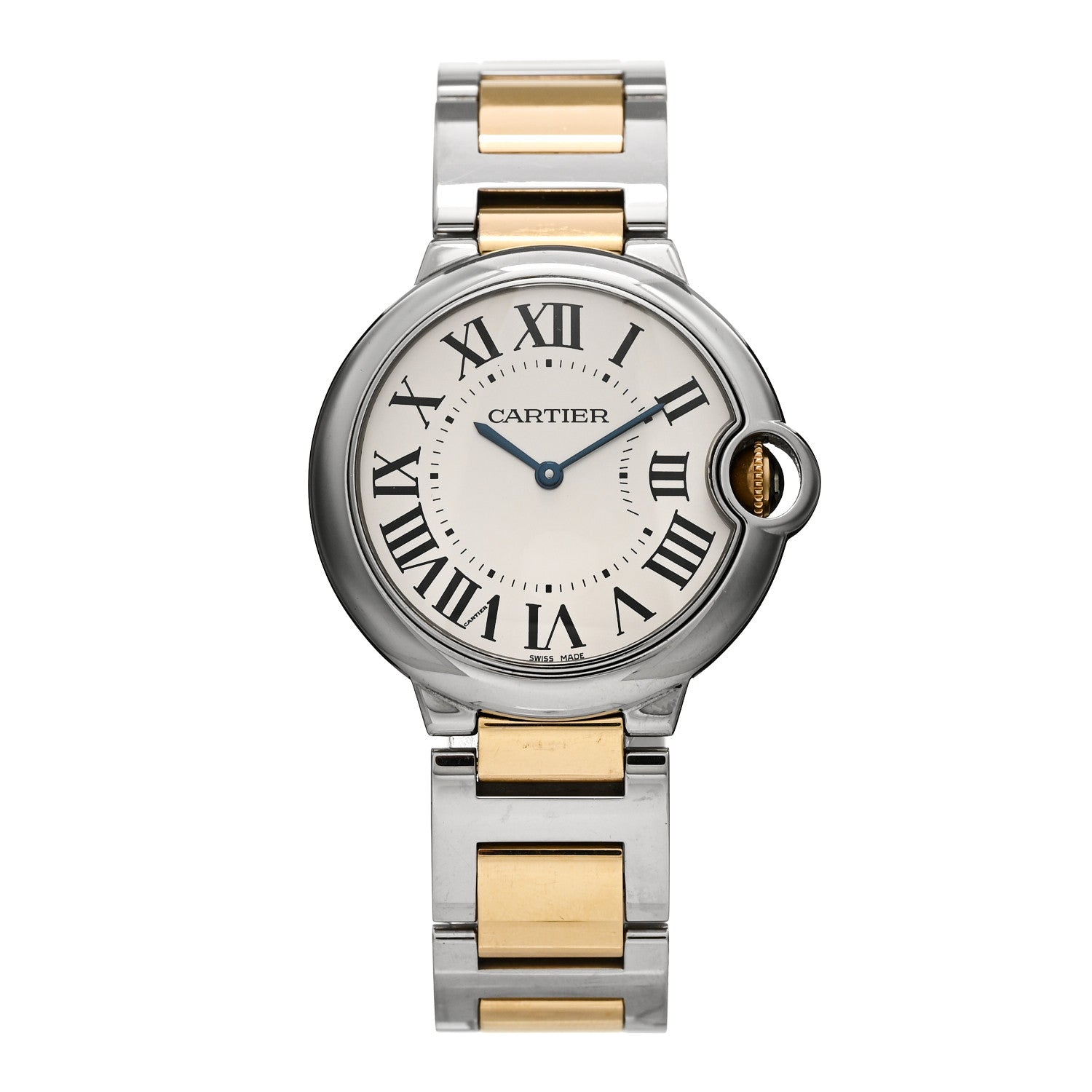 Cartier Stainless Steel 18K Yellow Gold 36mm Ballon Bleu De Cartier Quartz Watch 1 of 4