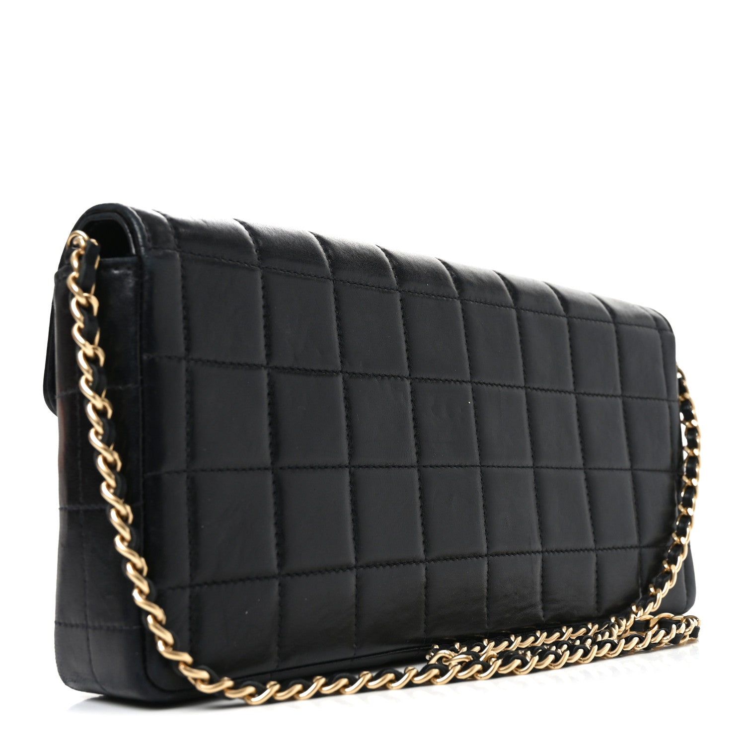 Chanel Lambskin East West Chocolate Bar Flap Black 3 of 10