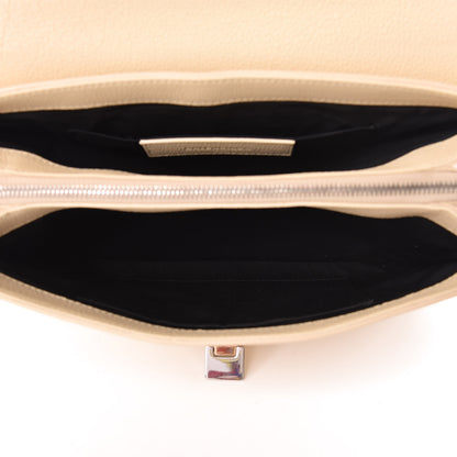 Balenciaga Grained Calfskin Le Dix Small Soft Cartable Blanc Creme 5 of 12