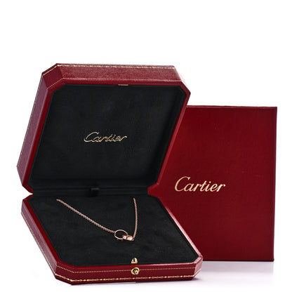 Cartier 18K Pink Gold Interlocking LOVE Necklace 5 of 5