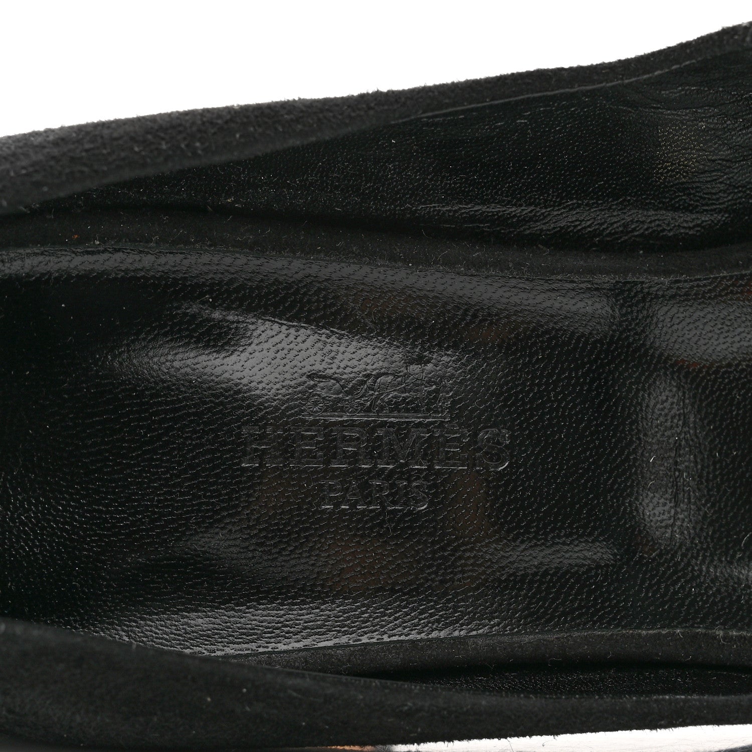 Hermes Velvet Goatskin Muse 80 Sandals 36.5 Black 7 of 8