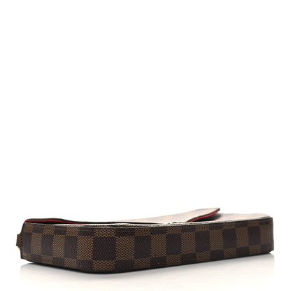 Louis Vuitton Damier Ebene Pochette Felicie Chain Wallet 4 of 9