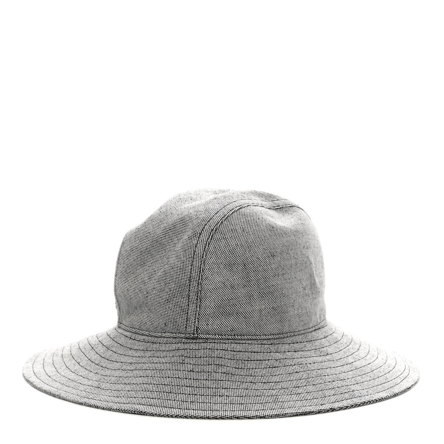 Hermes Linen Cotton Colette Bucket Hat 57 Black 1 of 8