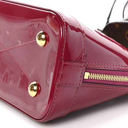 Louis Vuitton Patent Monogram Alma BB Magenta 9 of 9