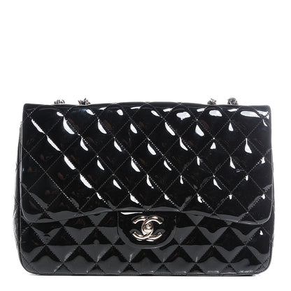Chanel Patent Jumbo Single Flap Black 1 of 8