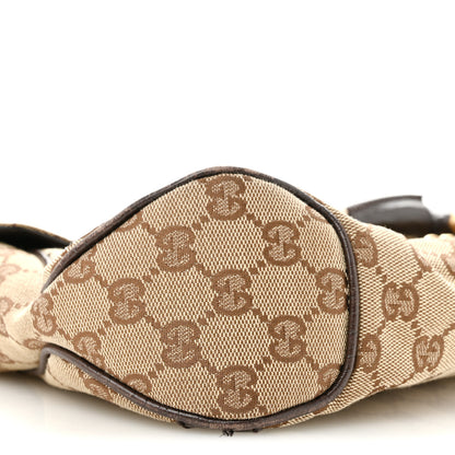 Gucci Monogram Horsebit Chain Flap Shoulder Bag Brown 9 of 14