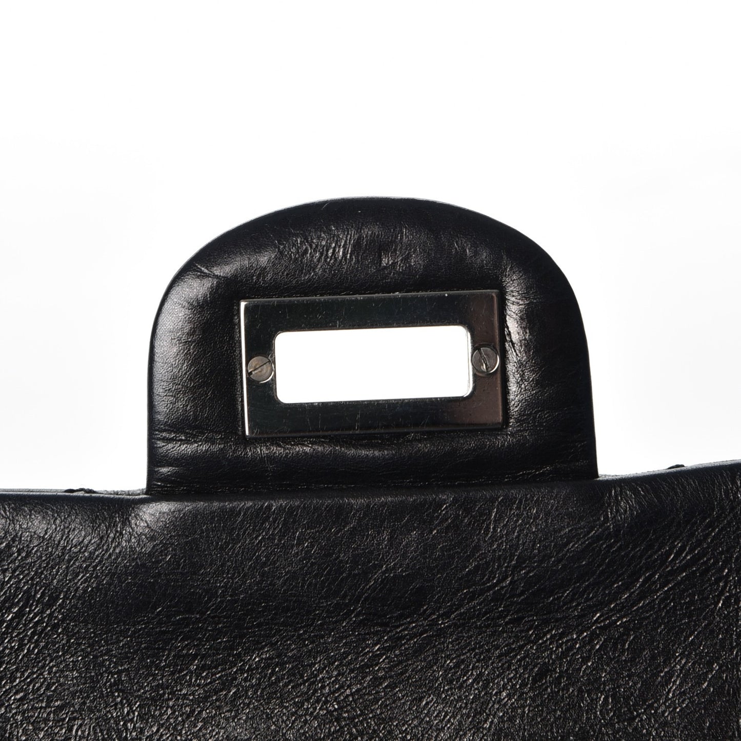 Metallic Aged Calfskin 2.55 Reissue 226 Flap Black