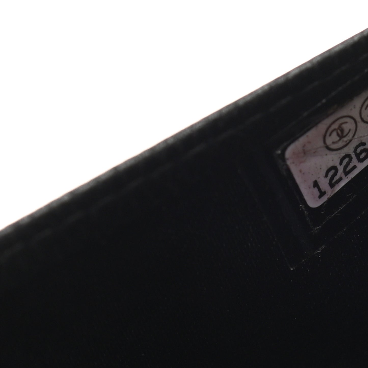 Patent Calfskin Lucky Symbols Yen Wallet Black