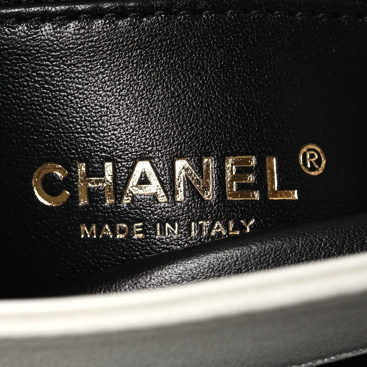 Calfskin Quilted Mini Chain Strap Flap White