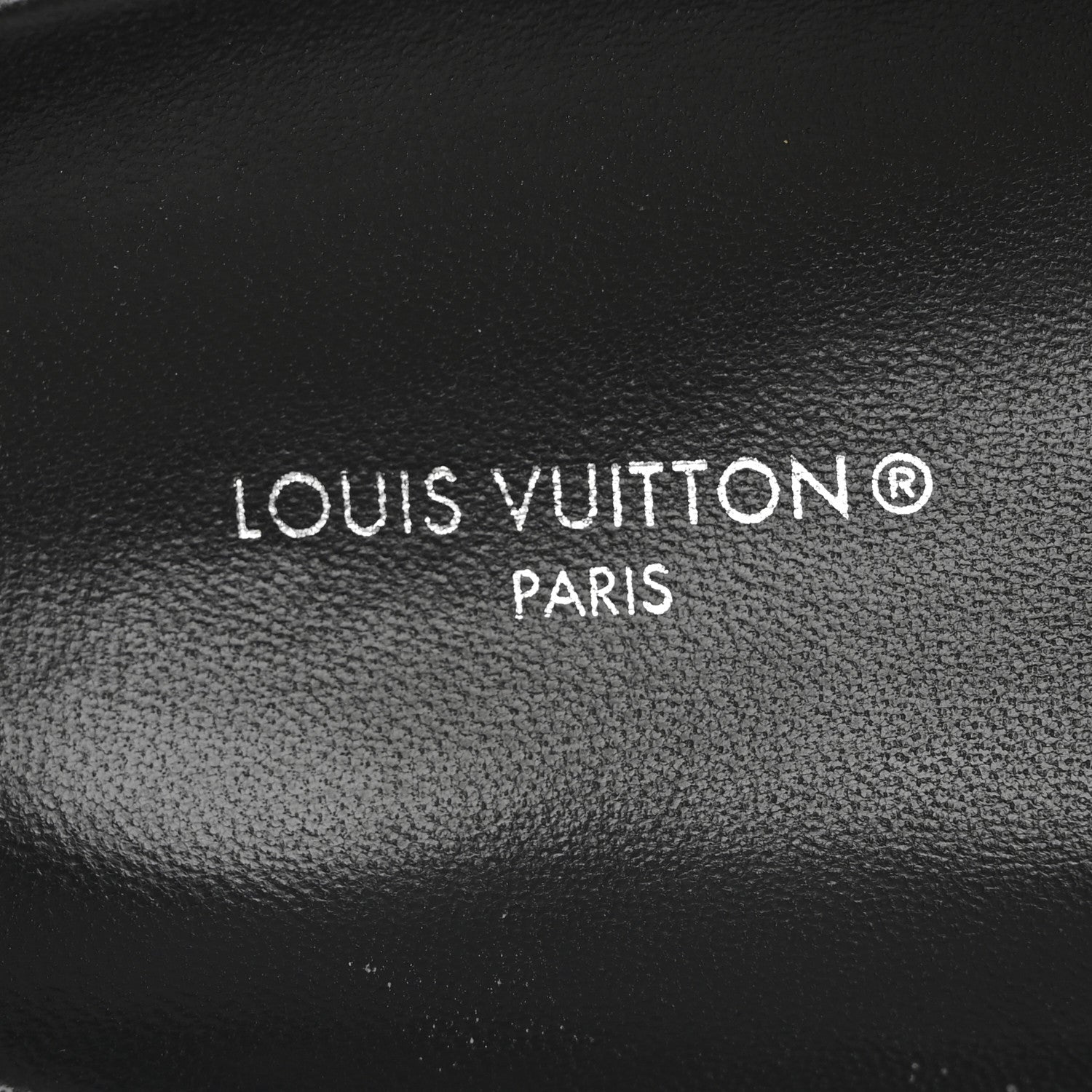 Louis Vuitton Calfskin Embossed Monogram Sunset Flat Comfort Mule 37 Black 8 of 12
